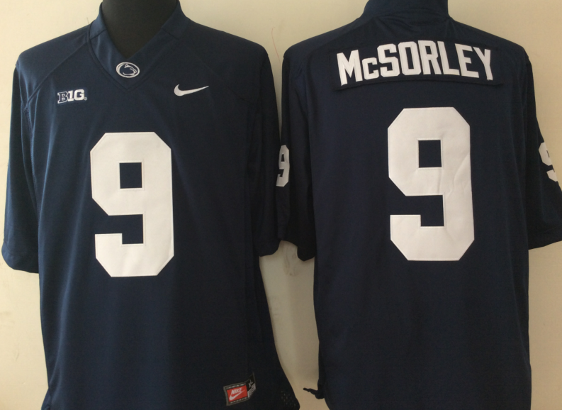 NCAA Youth Penn State Nittany Lions Blue #9 MCSORLEY jerseys->youth ncaa jersey->Youth Jersey